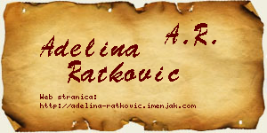 Adelina Ratković vizit kartica